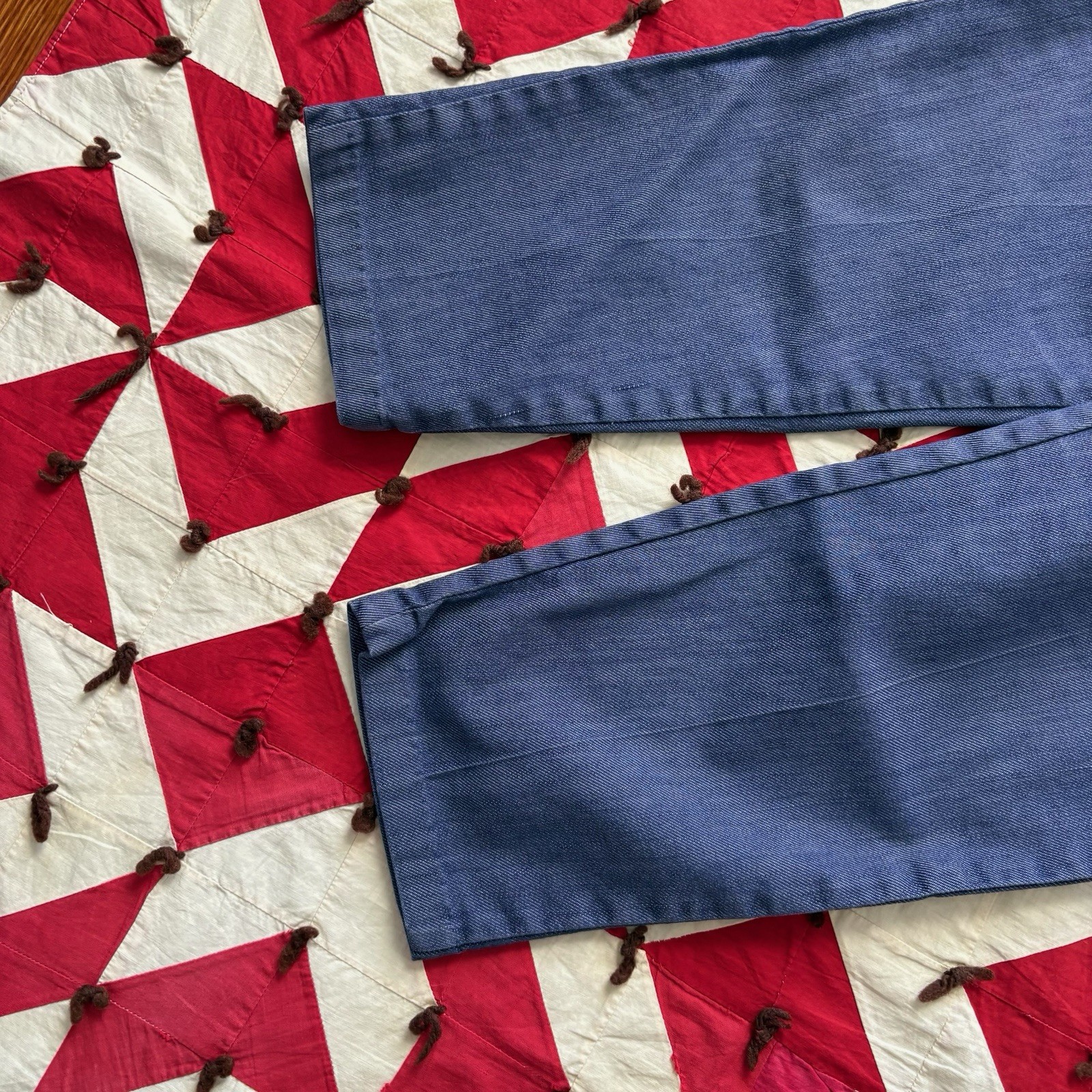 Vintage 1960s 70s Polyester Side Zip Pants Women’s BROKEN ZIPPER