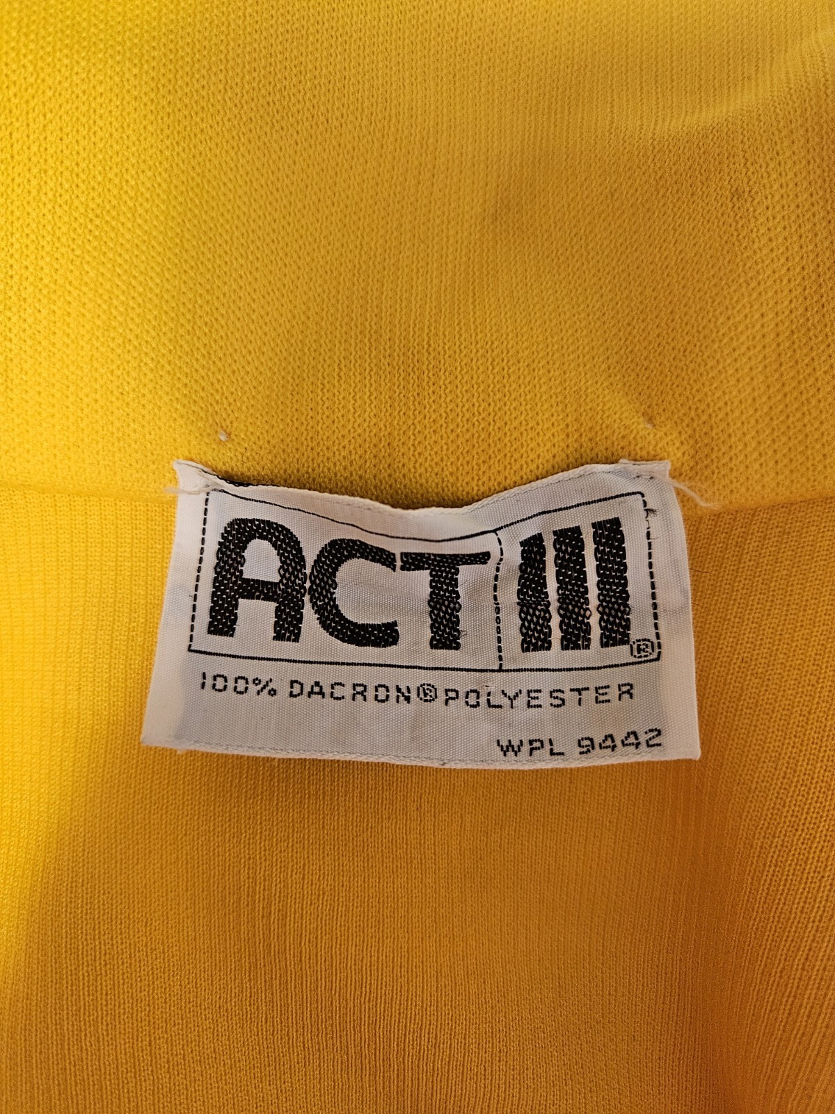 Vtg.ACT III MOD 70s Woman’s 8 ILGWU Union Yellow 2-Pc. Pants Set Bell Bottoms