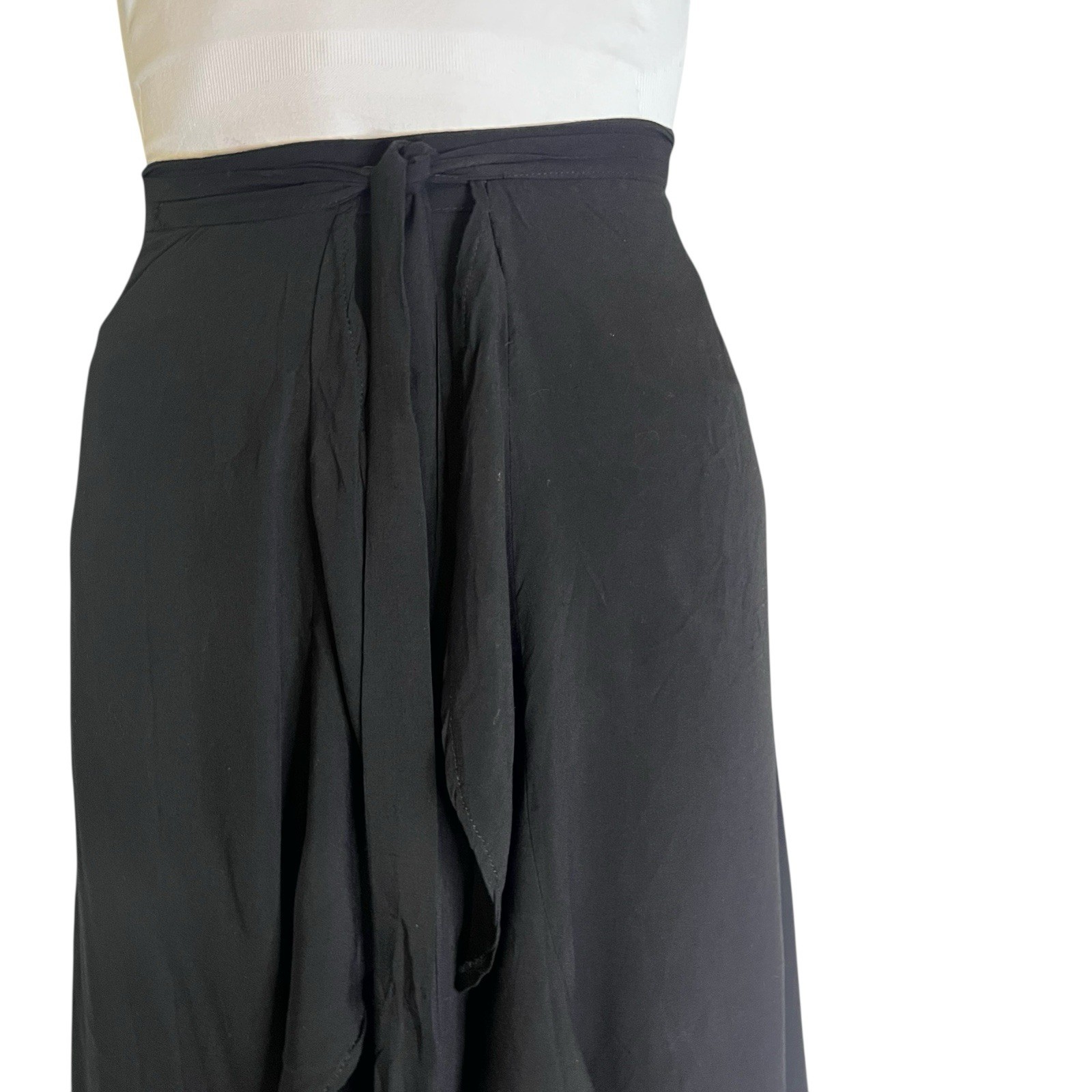 Black Women Flowing Gaucho Pant Wrapper