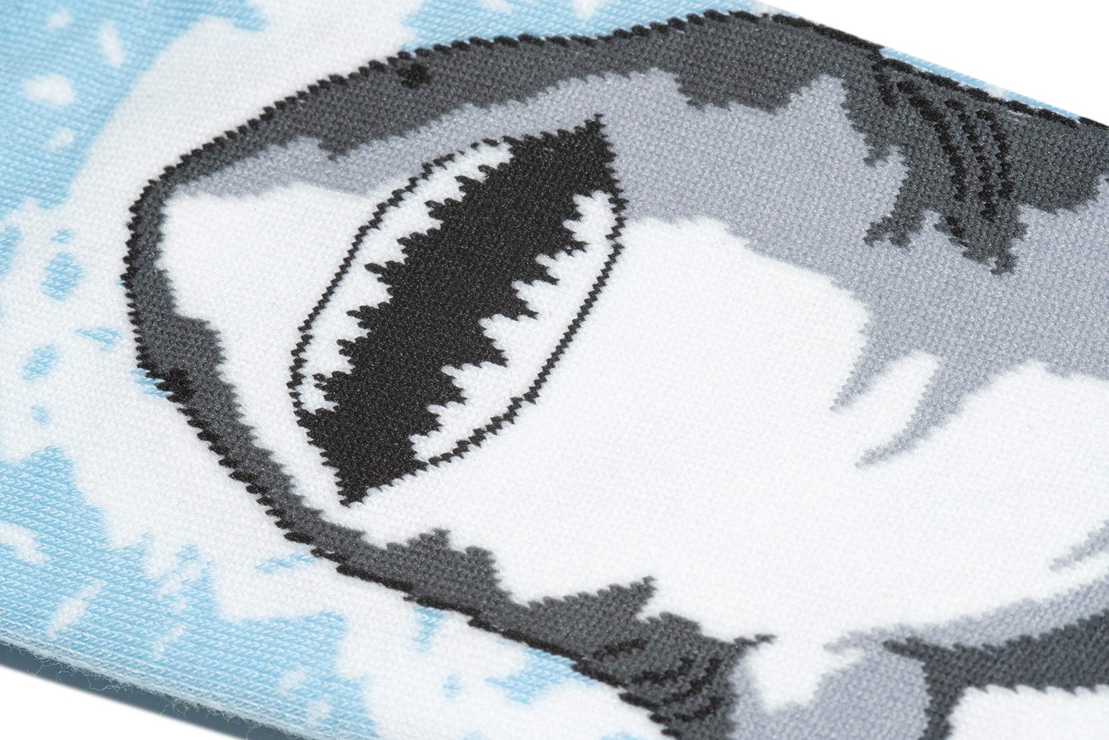 Odd Sox Men’s Great White Knit Crew Socks 6-13, Jaws