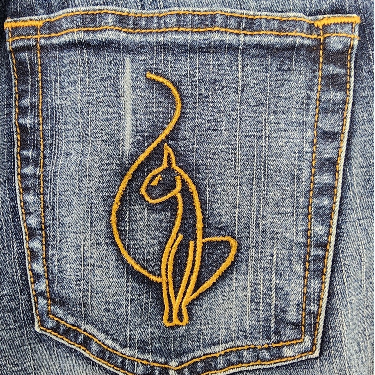 Vintage Y2K Baby Phat Jeans Womens 9 Juniors Blue Faded Low Rise Flare Stretch