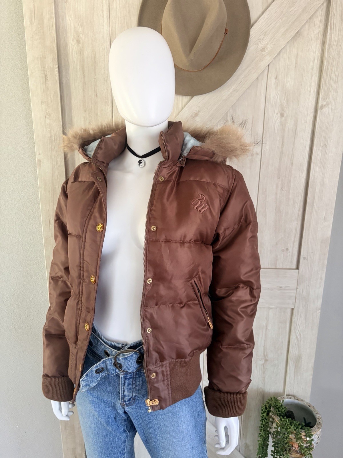 Vintage Y2K RocaWear Down Puffer Jacket