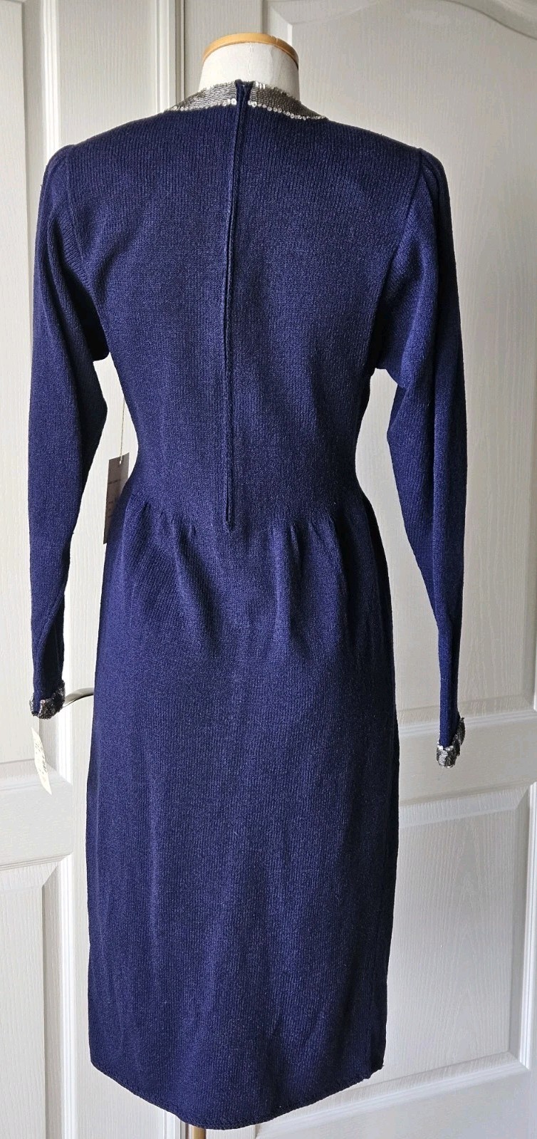 RARE $550 NEW Vintage Don Sayres for Wellmore Saks Fifth Ave Size 4 Knit Dress