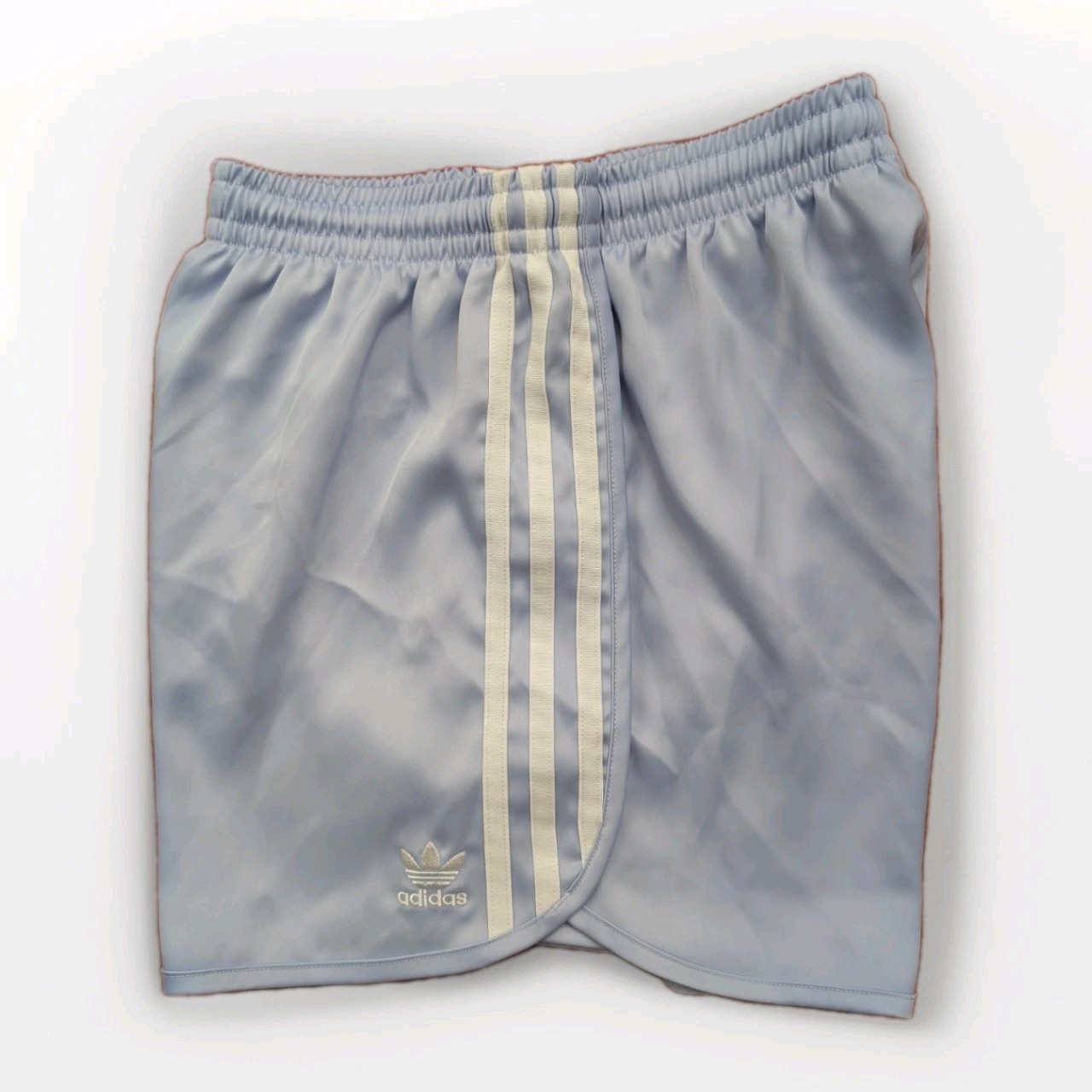 Adidas Glanz Satin Sprinter Shorts XS Lilac Running Womens Casual Vintage Sports