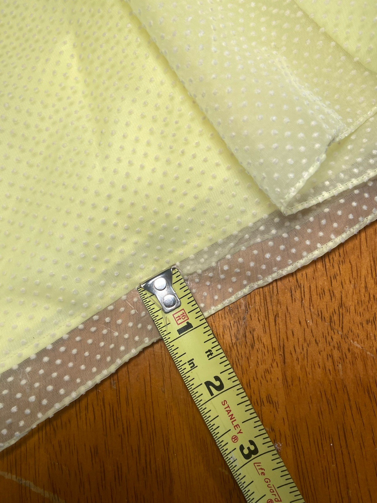 Vtg 70s Yellow Swiss Dot Prairie Dress Victorian Revival Empire Waist Small