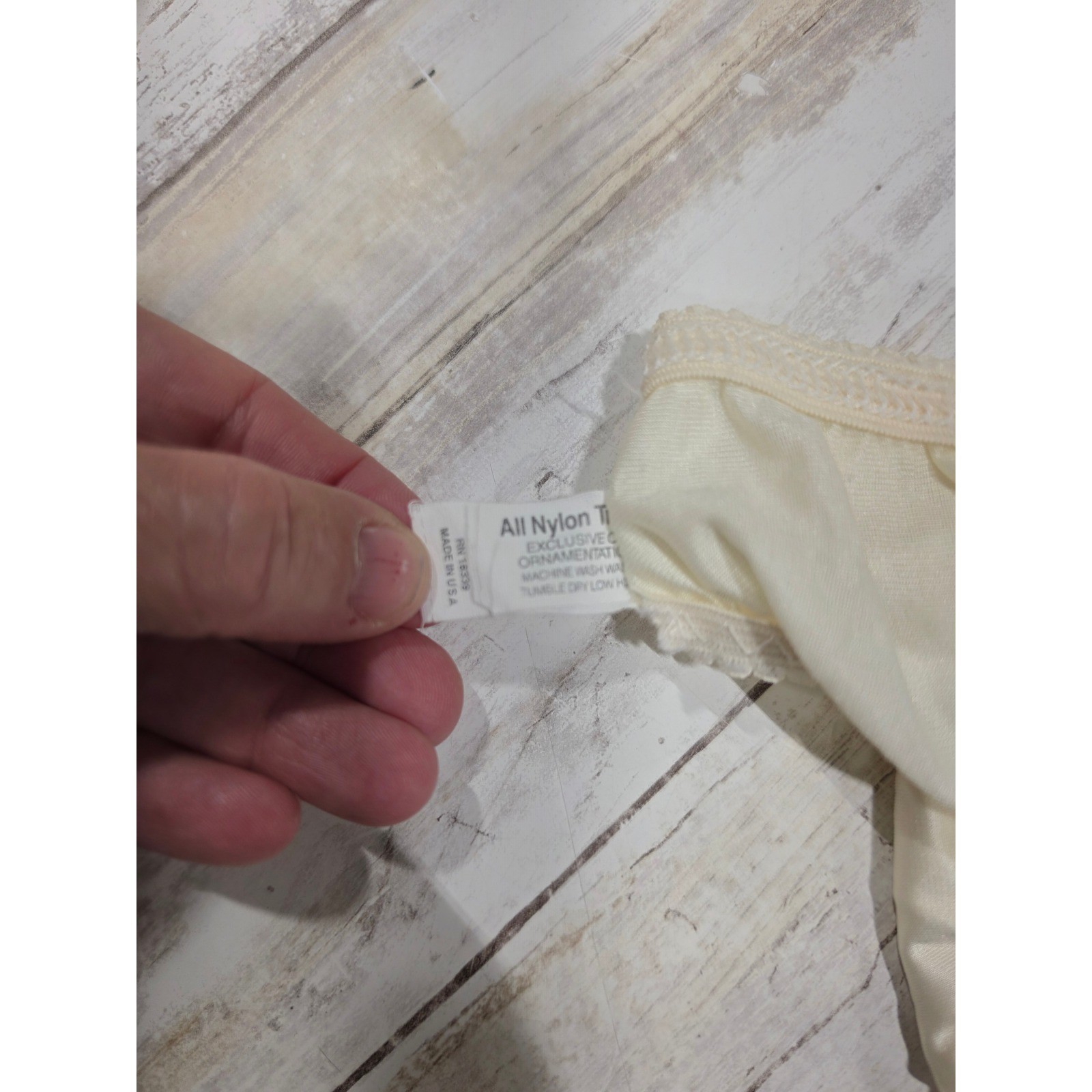 Vintage Ego Ivory Patina Nylon High Cut Bikini Panties Set of 2 USA Small 5