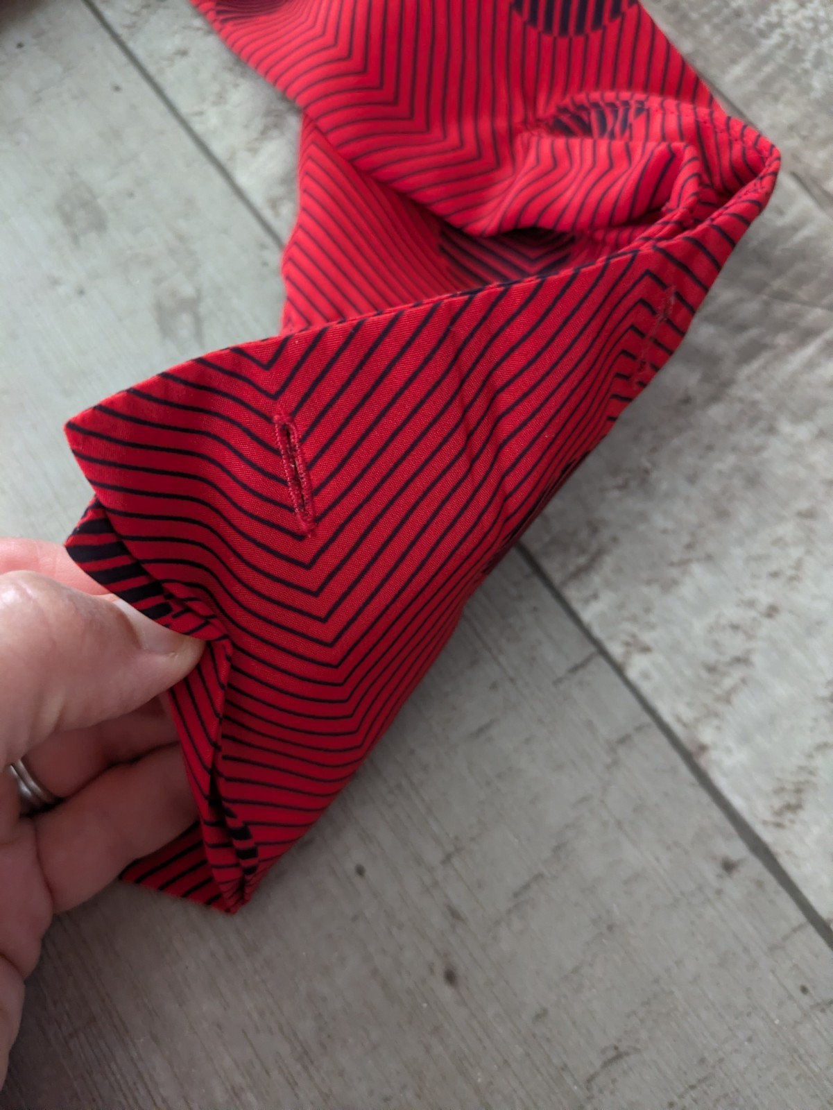 Vintage Jantzen Red Black Polka Dot Tie Neck Secretary Blouse Retro Chic 70’s
