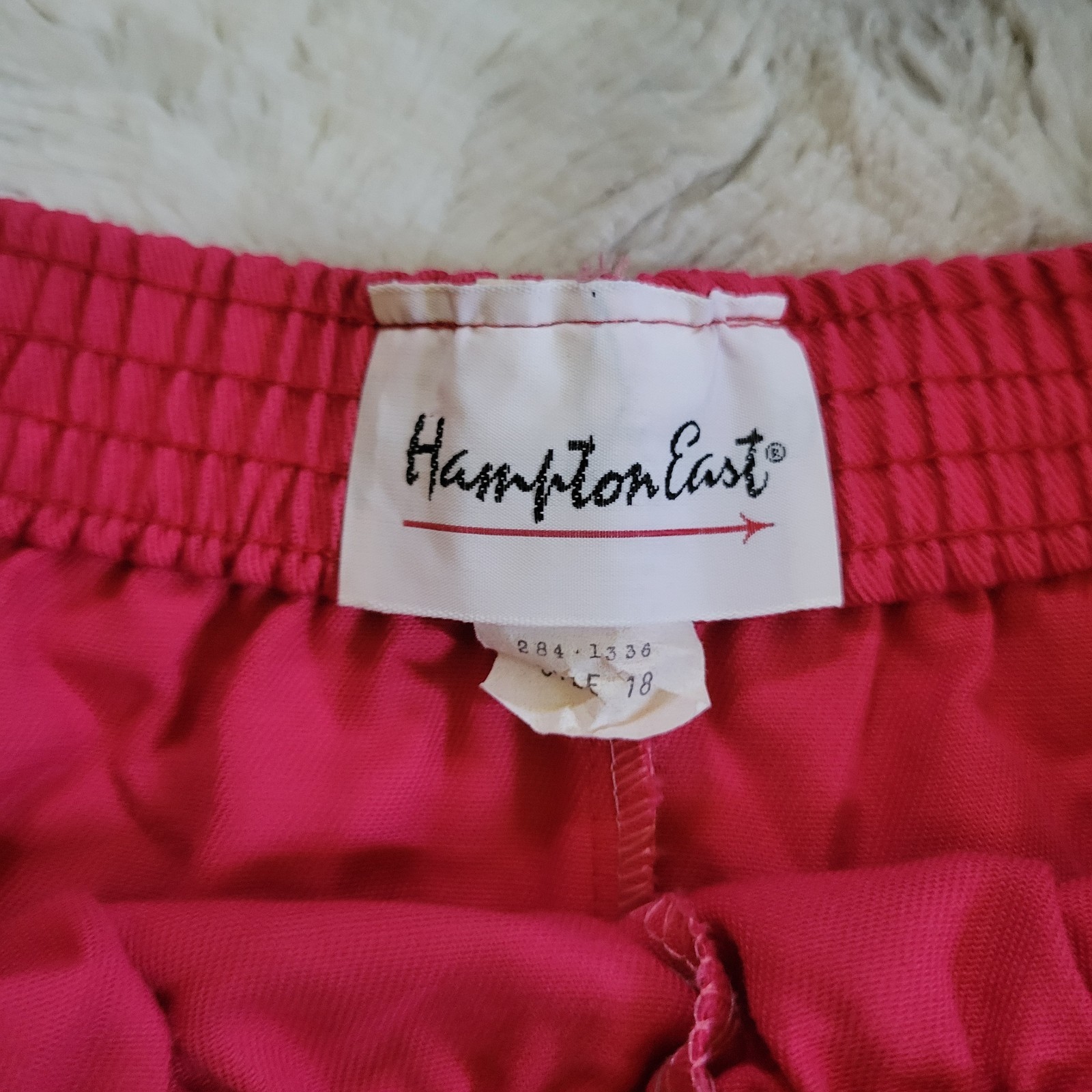 VTG 80s Hampton East Pink Athletic Shorts Size 18 WAIST 29.75 IN. Made In USA