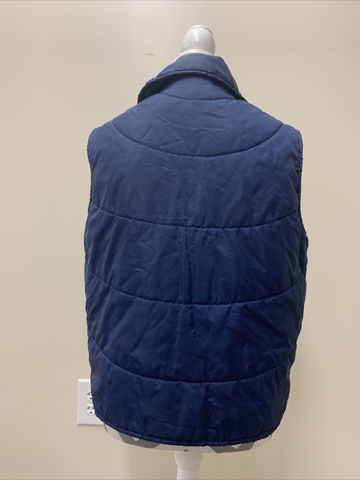 Vintage Andy Johns International Women’s Winter Vest Ski Size Medium Navy FS