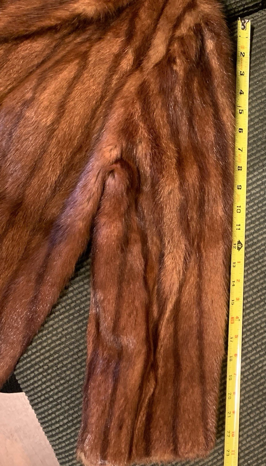 ❤BEAUTIFUL VINTAGE BROWN MINK FUR COAT JACKET