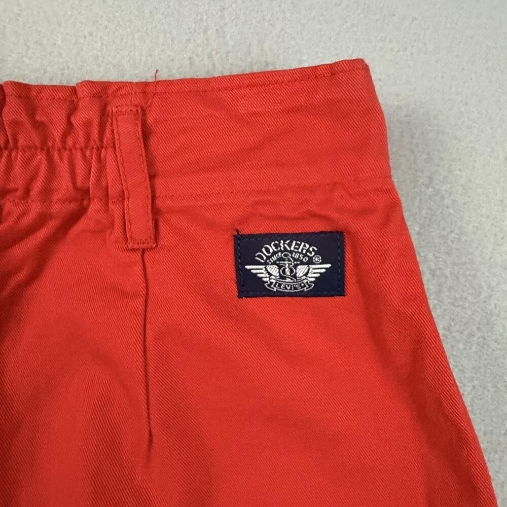 Vintage Dockers Shorts Womens 8 Pleated High Rise Cotton 90’s Cotton Deadstock