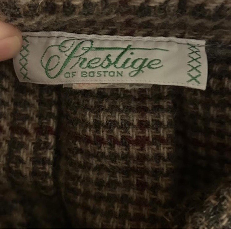 VTG Prestige of Boston 100% Wool Pleated Midi Skirt Cottagecore Academia Plaid