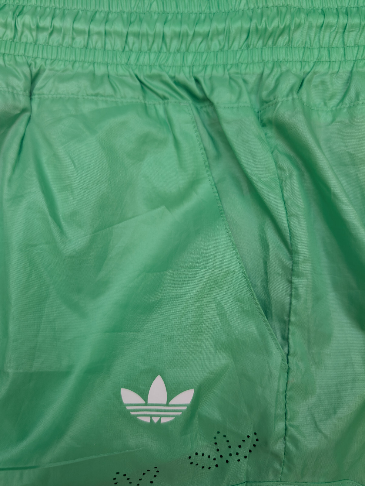 Adidas Glanz Shorts Running Womens Gym Running Sprinter 34 Retro Green Casual