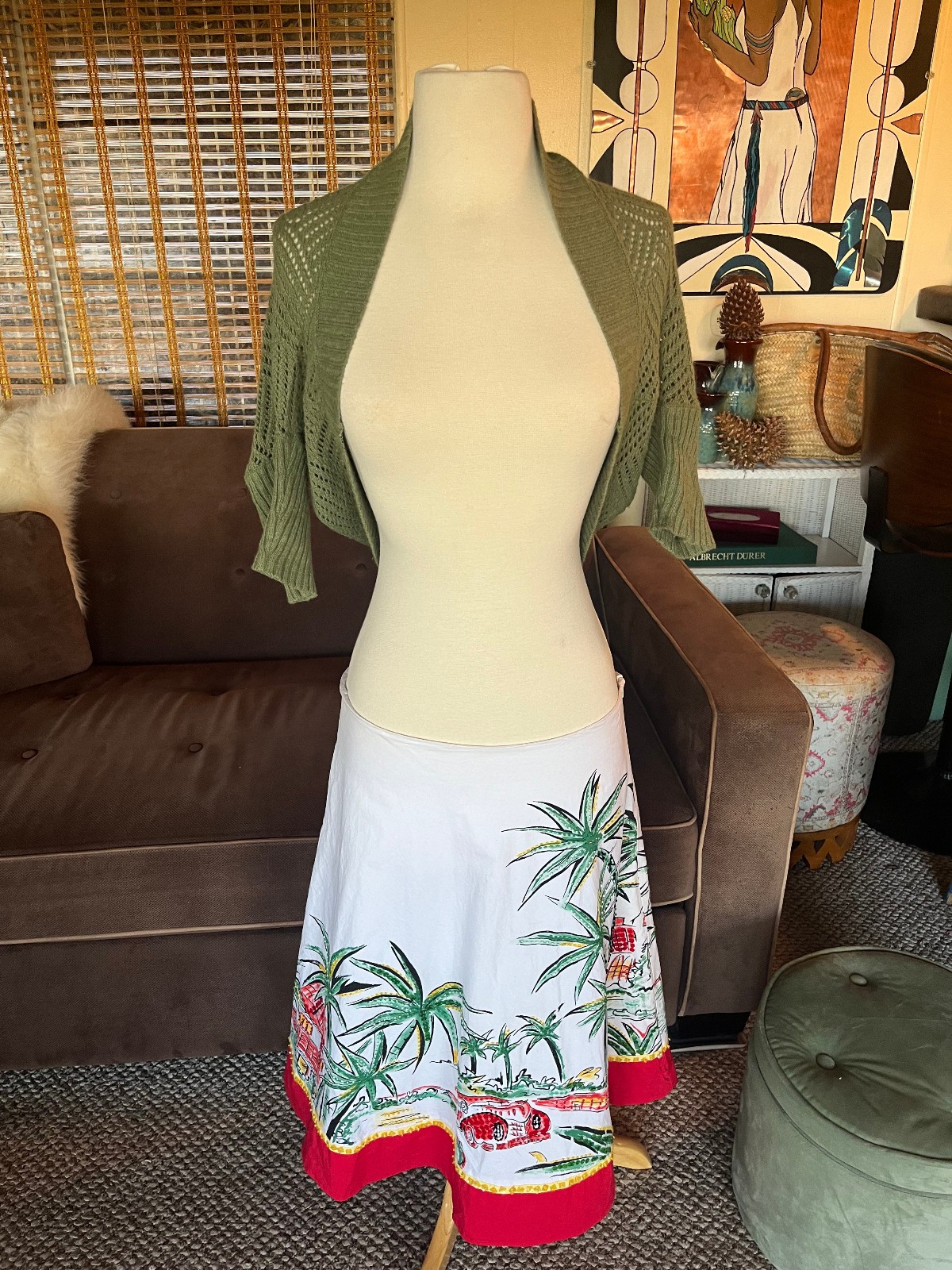 Vintage Y2K Bolero, Crop, Shrug, Soft Ramie & Rabbit Hair Knit, Cottagecore, XS