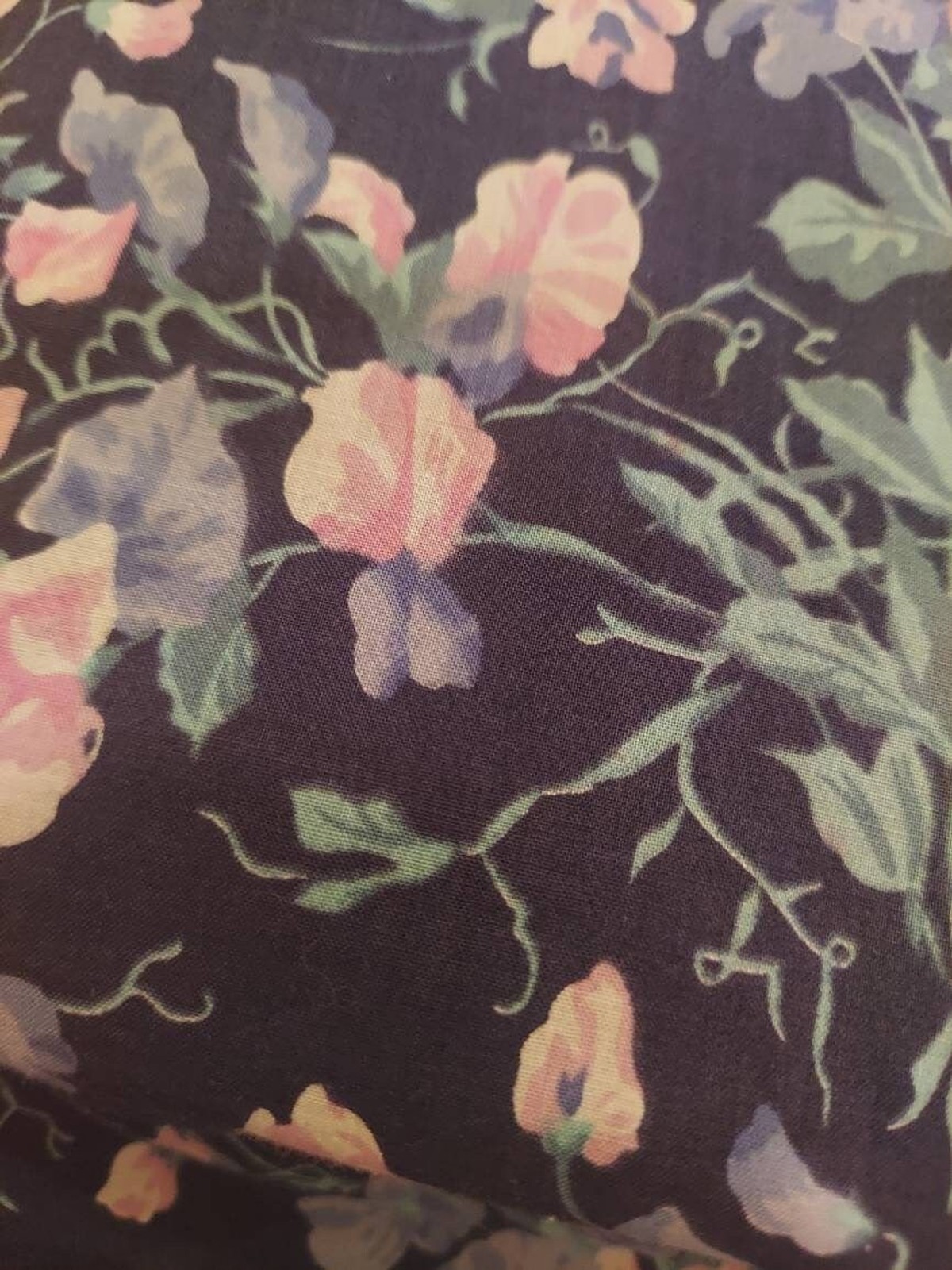 Vintage Kathryn Conover Design 1980s Floral Print Midi Dress M Women