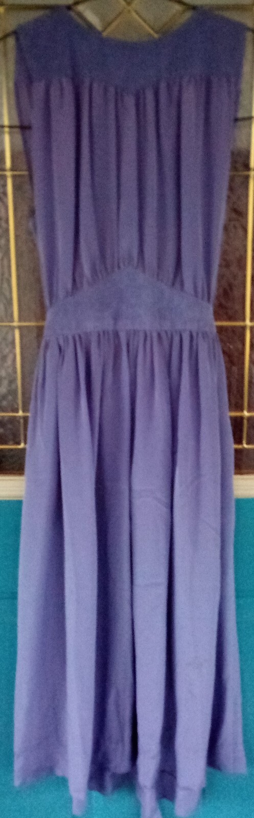 Vintage Joan Leslie by Kasper Suede & Rayon Pale Purple Dress