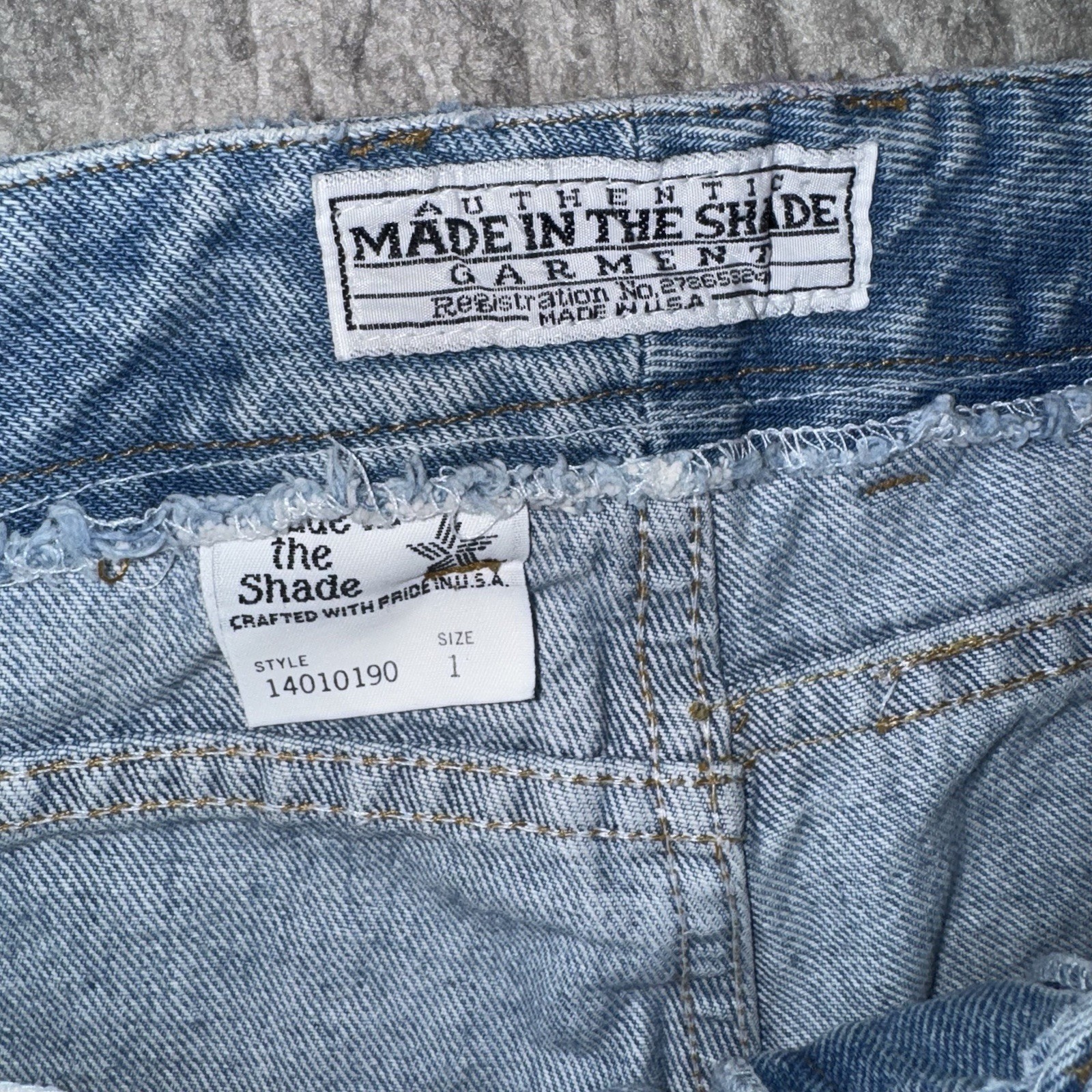 Made in the Shade Vintage Flare Jeans Blue Light Wash Bell Bottoms Pants Size 1