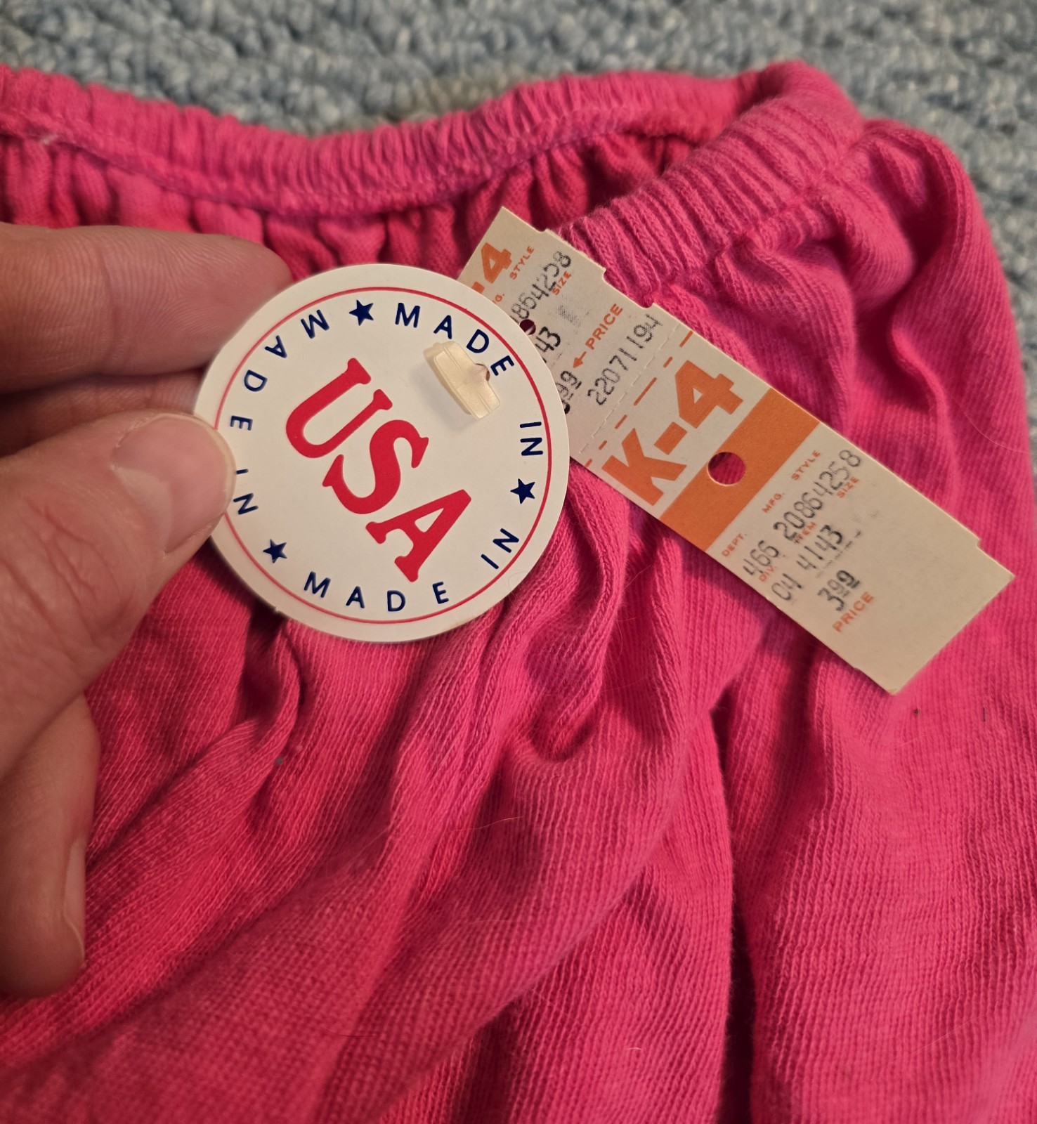 Vintage NOS Sun Top Tube Top Lot Of 2 Pink and Blue Made In USA 1 Size Fits Most