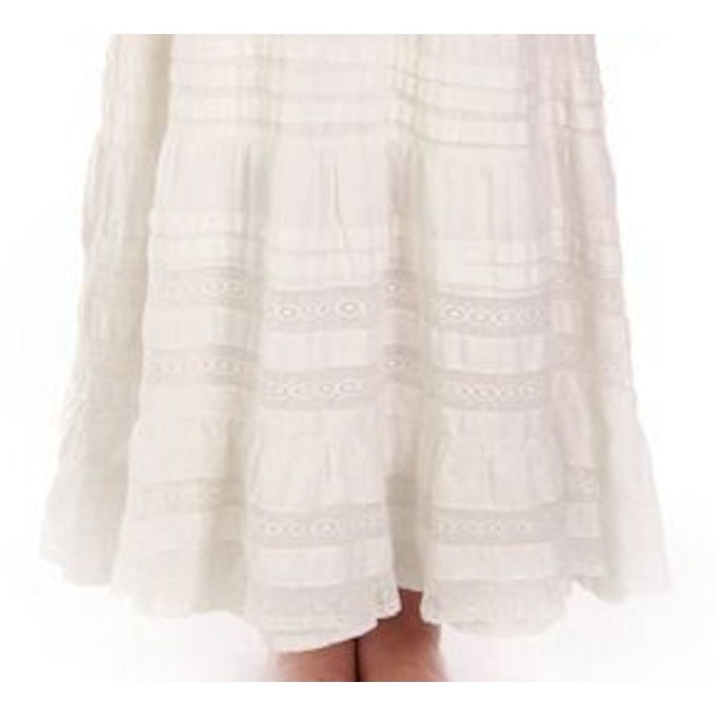 VTG Victorian Cotton Petticoat White Lace Bustle Edwardian Prairie Skirt