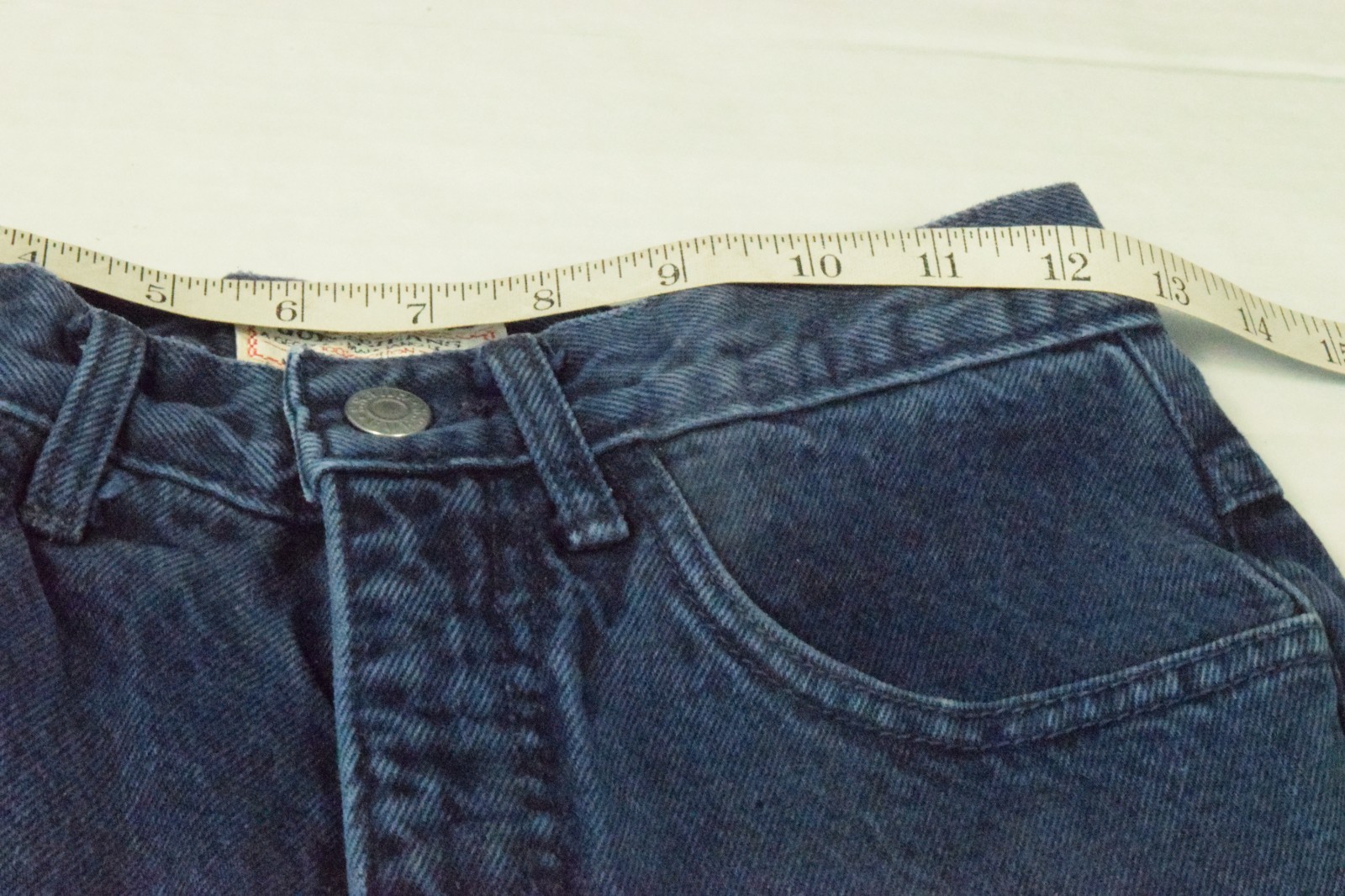 VTG Guess Jeans G Marciano 25 x 32 80s Navy Blue Wash High Waist Taper Made USA