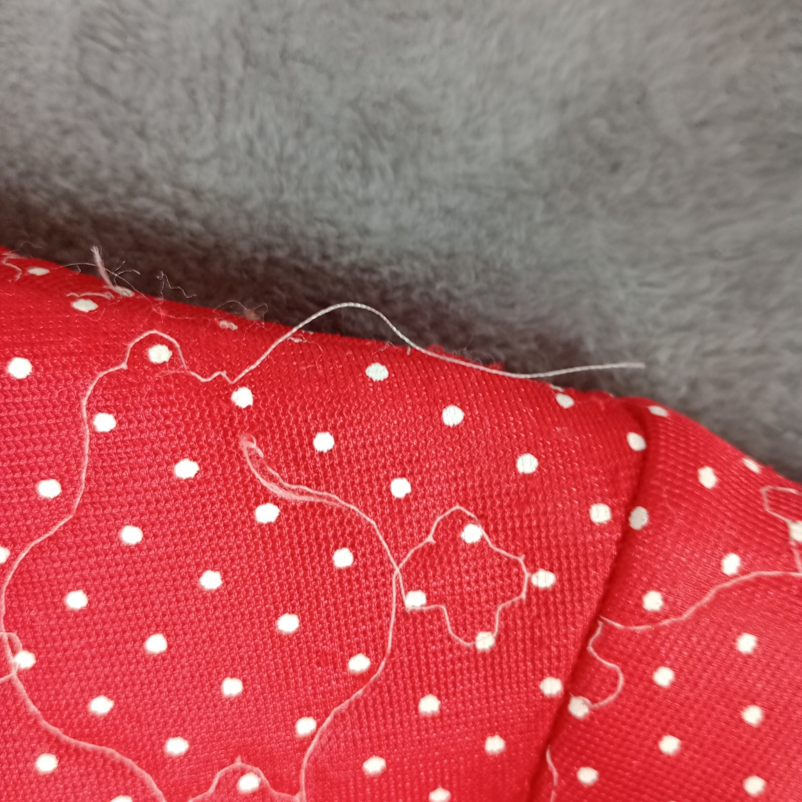 Vintage House Dress Robe 50s 60s Red Flower Groovy Poly XS SMALL READ !