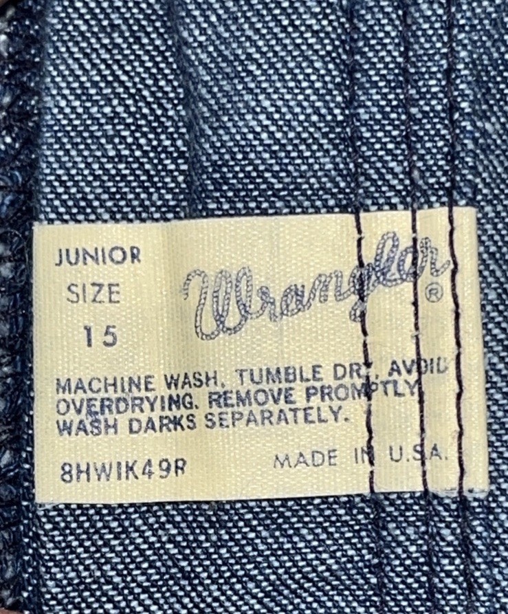 Vintage 70s Women’s Wrangler Bell Bottom Elephant Wide Leg Denim Jeans NWT 30×35
