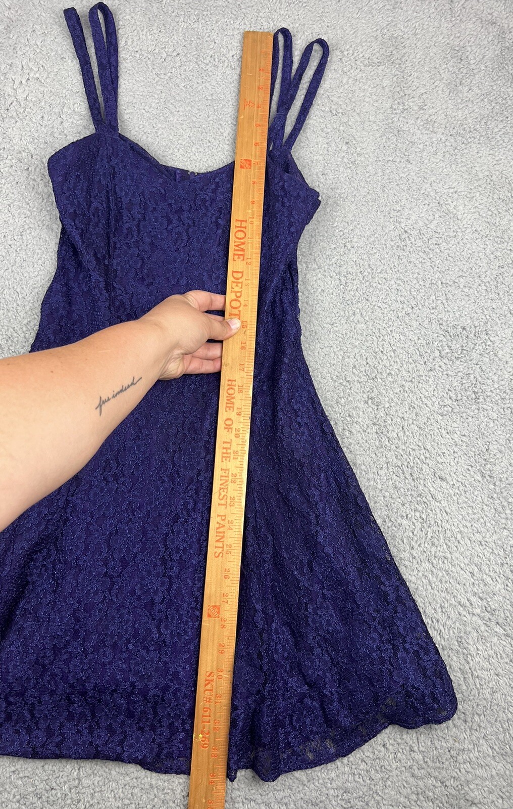 Vintage 90s Dress ALL THAT JAZZ Lace Mini USA Whimsigoth Fairy Skater Regal