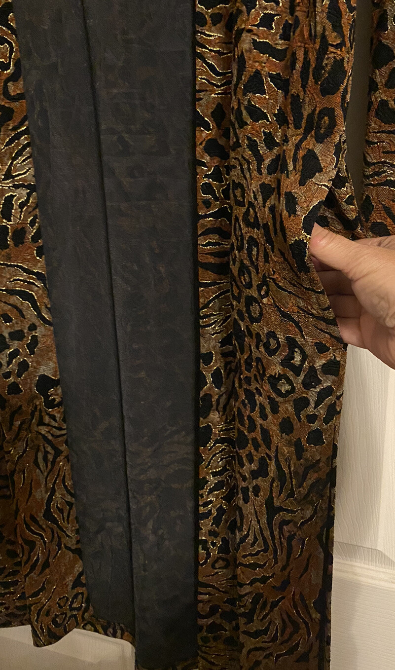 A Touch of Class Women’s Vintage Leopard Print Cardigan, XS/S, Acetate & Spandex