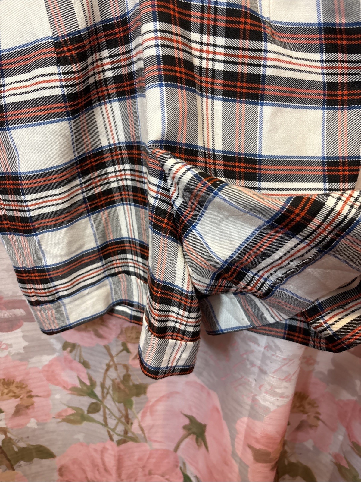 Vintage 90s SOSTANZA Plaid Pleated Romper W/Suspenders Tartan Pattern Sz 9
