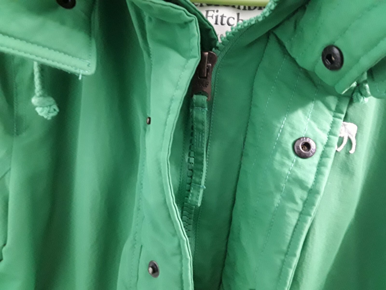 Vintage Abercromie & Fitch AF Green Hooded Coat Women’s Size XS-S