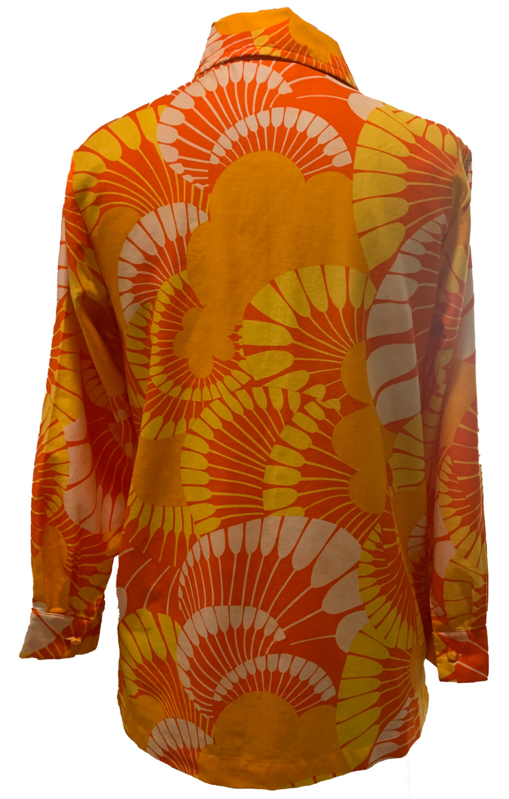 C. Ogust’s PENTHOUSE GALLERY Vintage Women’s LS Cotton Shirt Sz -M Japan