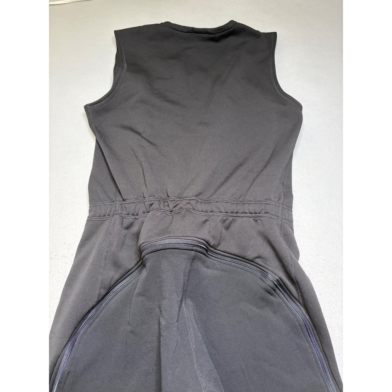 Mountain Hardwear Fleece Bib Overalls Women L Black Vintage 90s Made in USA Vest