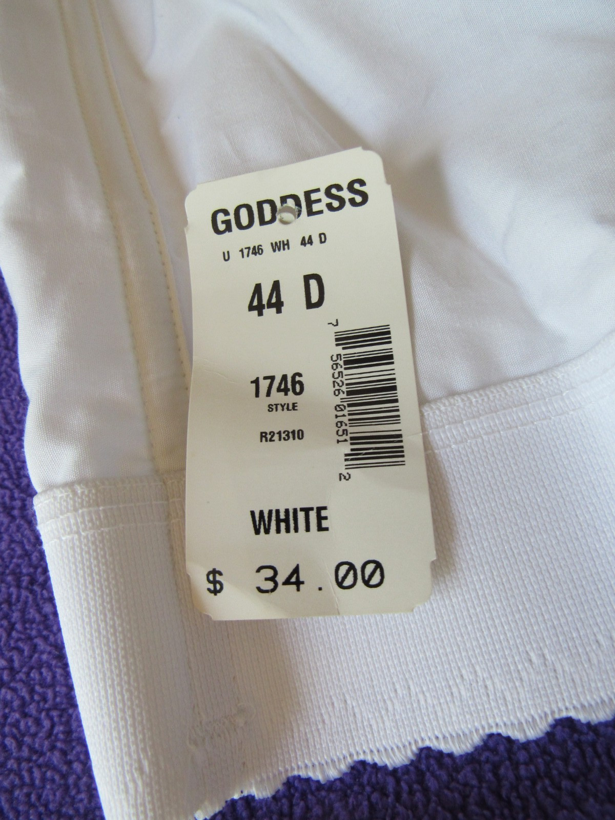 VINTAGE 1950’S Longline? BULLET BRA 44D Front Closure BY GODDESS W/BOX/Tag-NOS