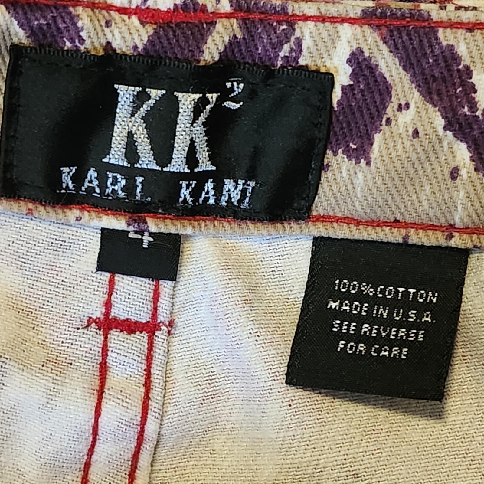 Vintage Karl Kani 90s Name Print Two Piece Jacket and Pant Set XS