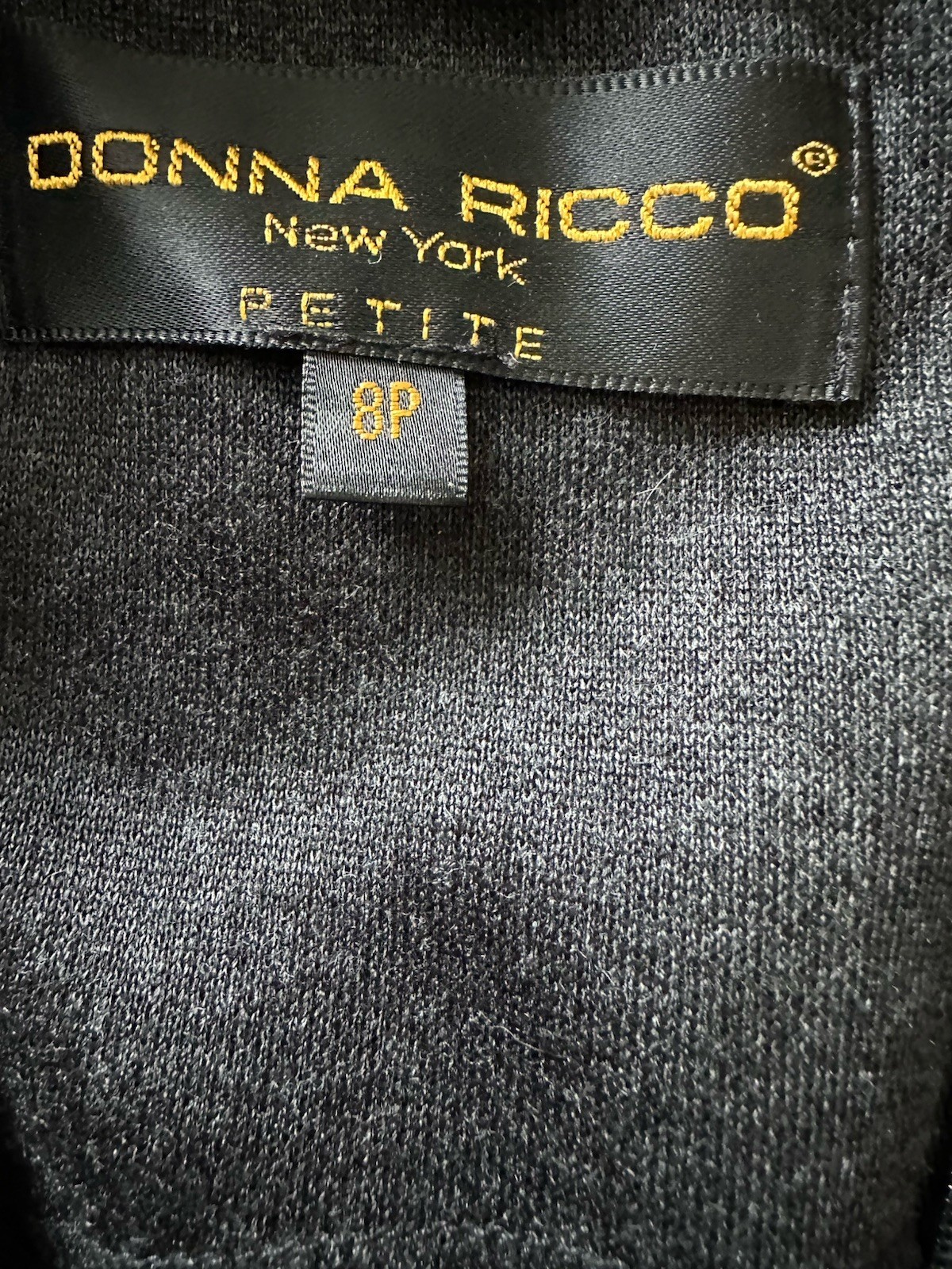 Vintage 90s Donna Ricco NY 2-Pc Dress Suit – Charcoal Gray Floral – Size 8P