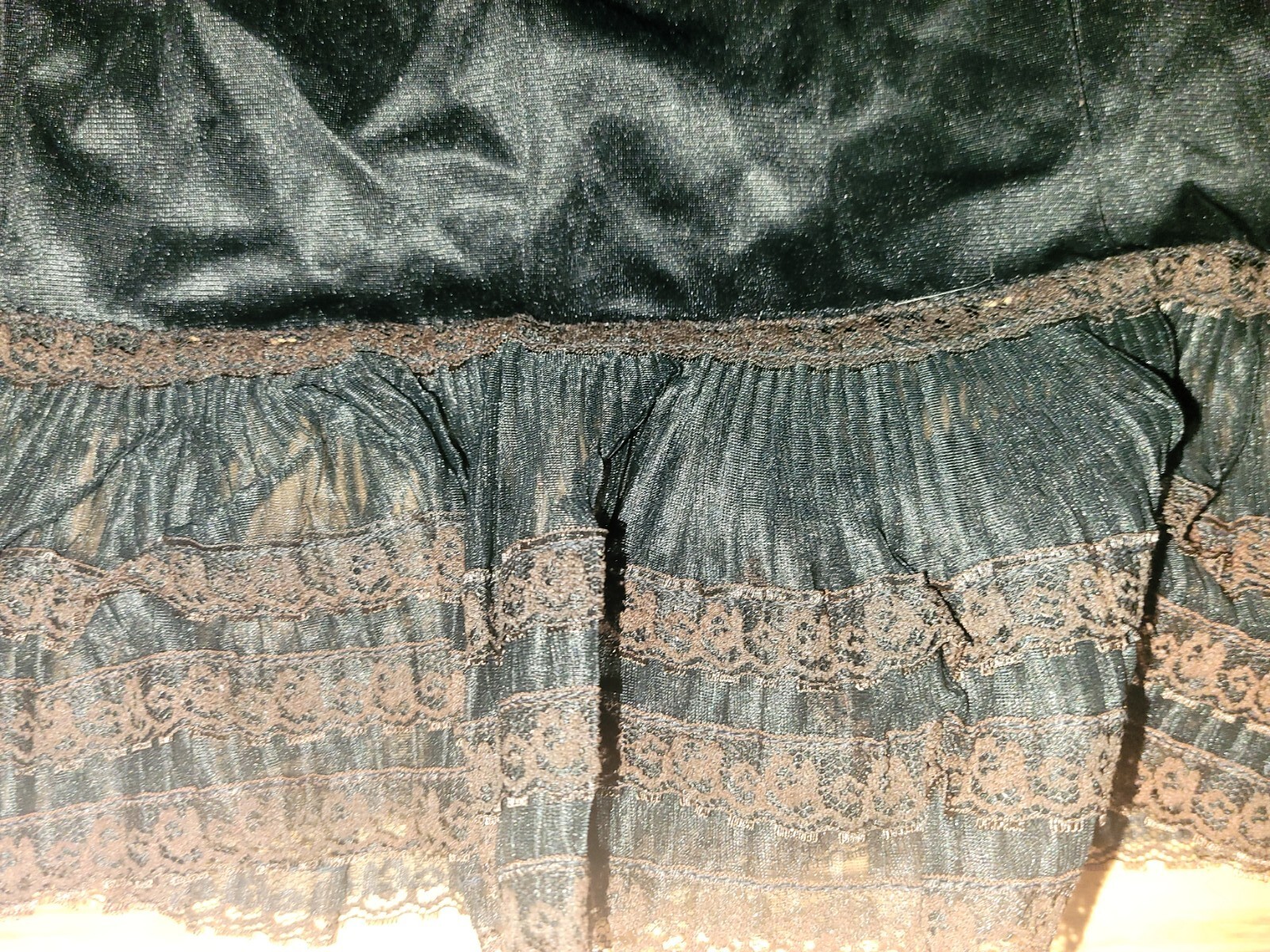 Vtg. LOT OF 3 Movie Star Lingerie Lace Slip Size Small USA Yellow Pink Black