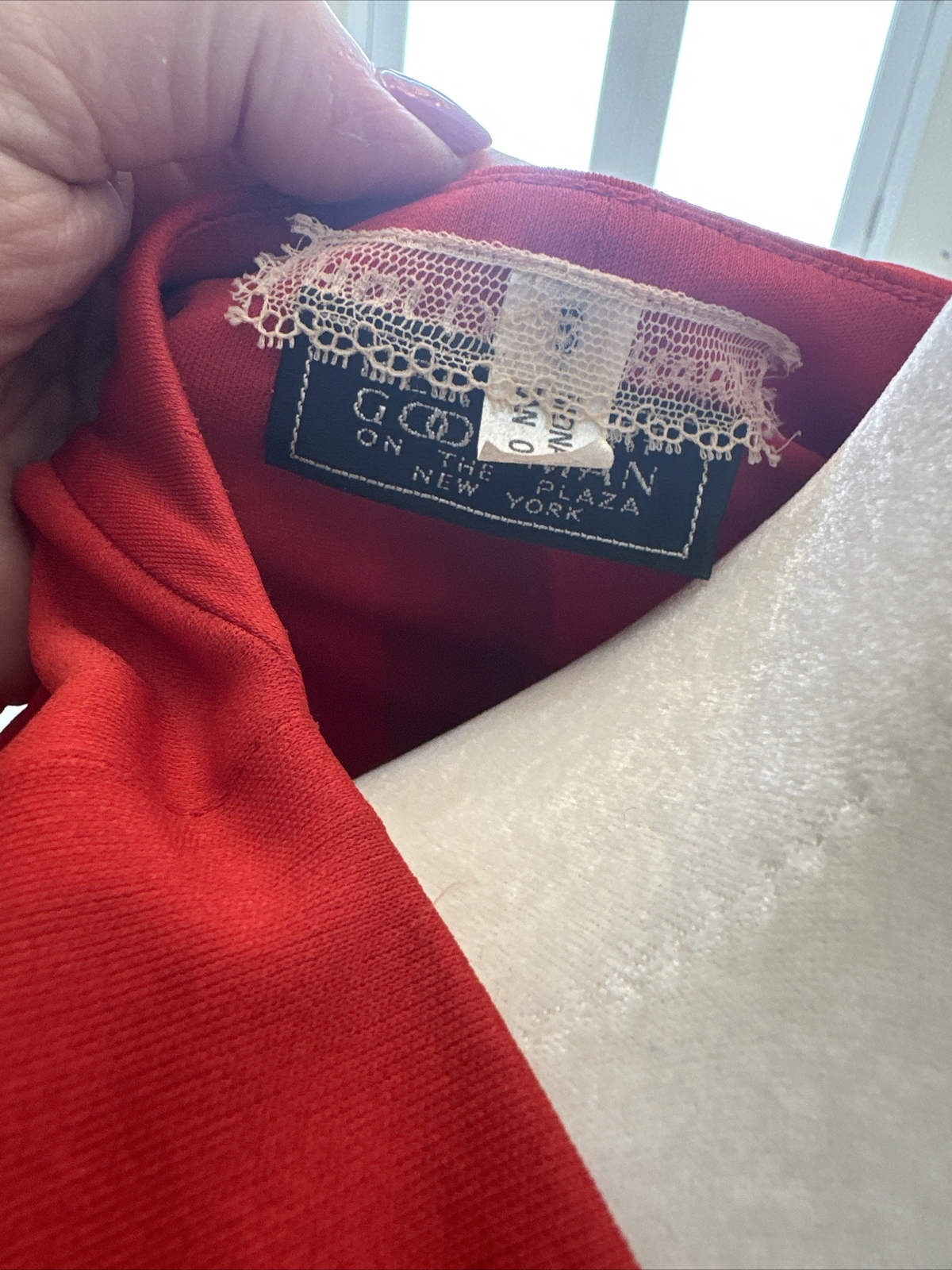 Holly Harp From Bergdorf Goodman Vintage 70s Iconic Red Tiered Jersey Dress S