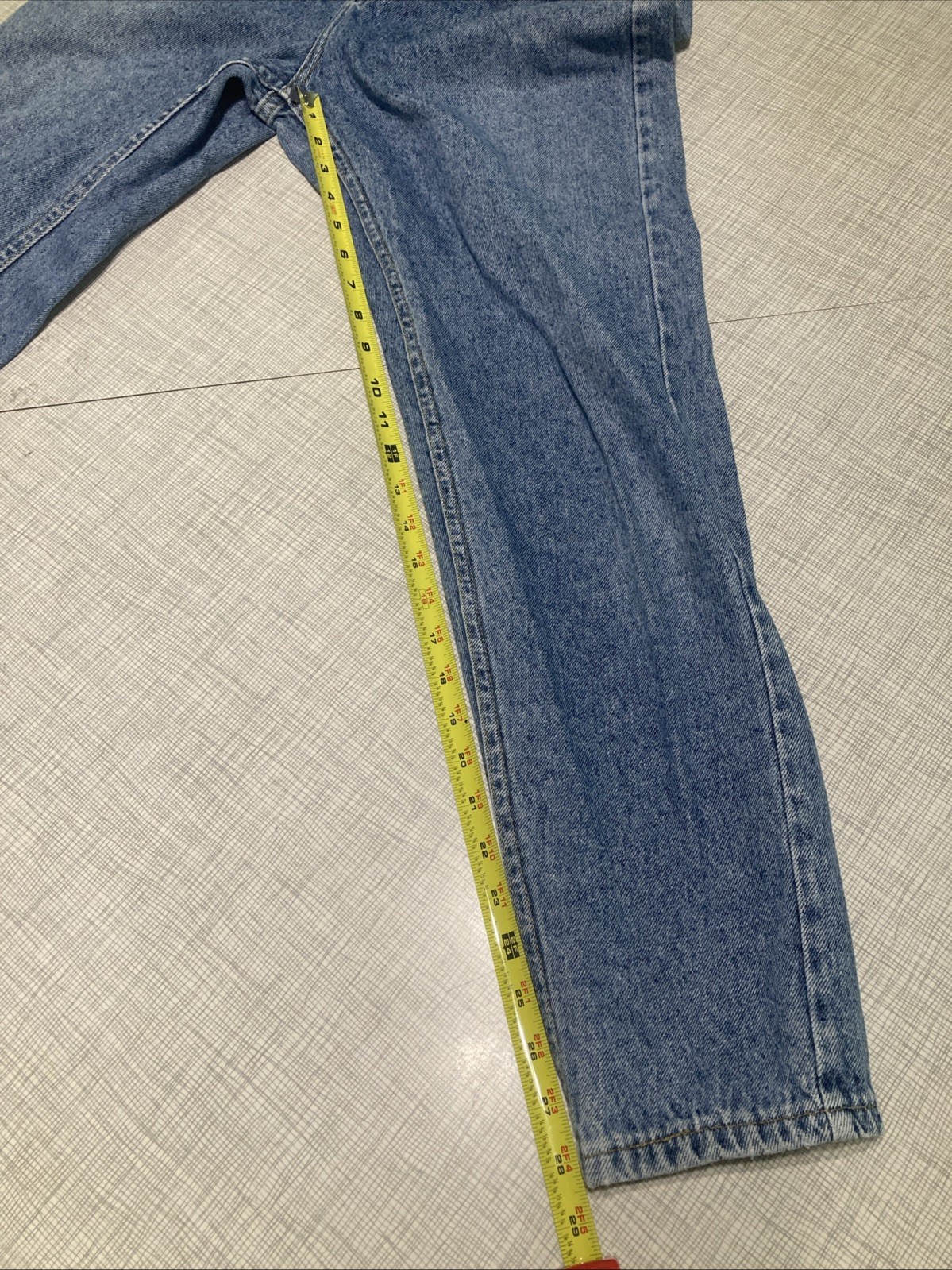 Vtg 80s Lee Jeans Women 8 High Rise Acid Wash Mom Elastic Waist Tapered 350-5944