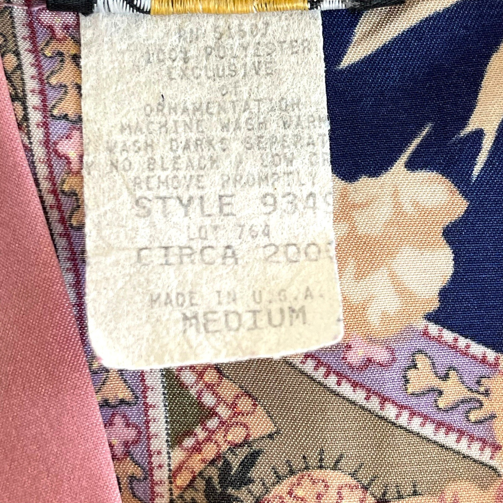 Vintage CIRCA 2000 Peignoir Set Sz M Pink Roses Floral Short Slip Nightie Robe