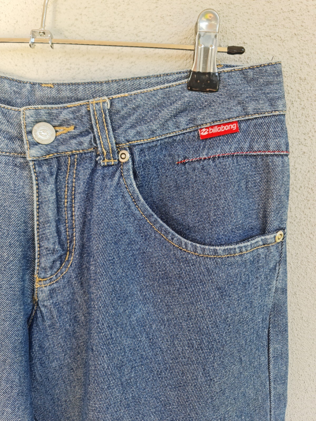 VINTAGE BILLABONG Denim Jeans Size 8 XS Mid Blue 90’s Non-Stretch Retro