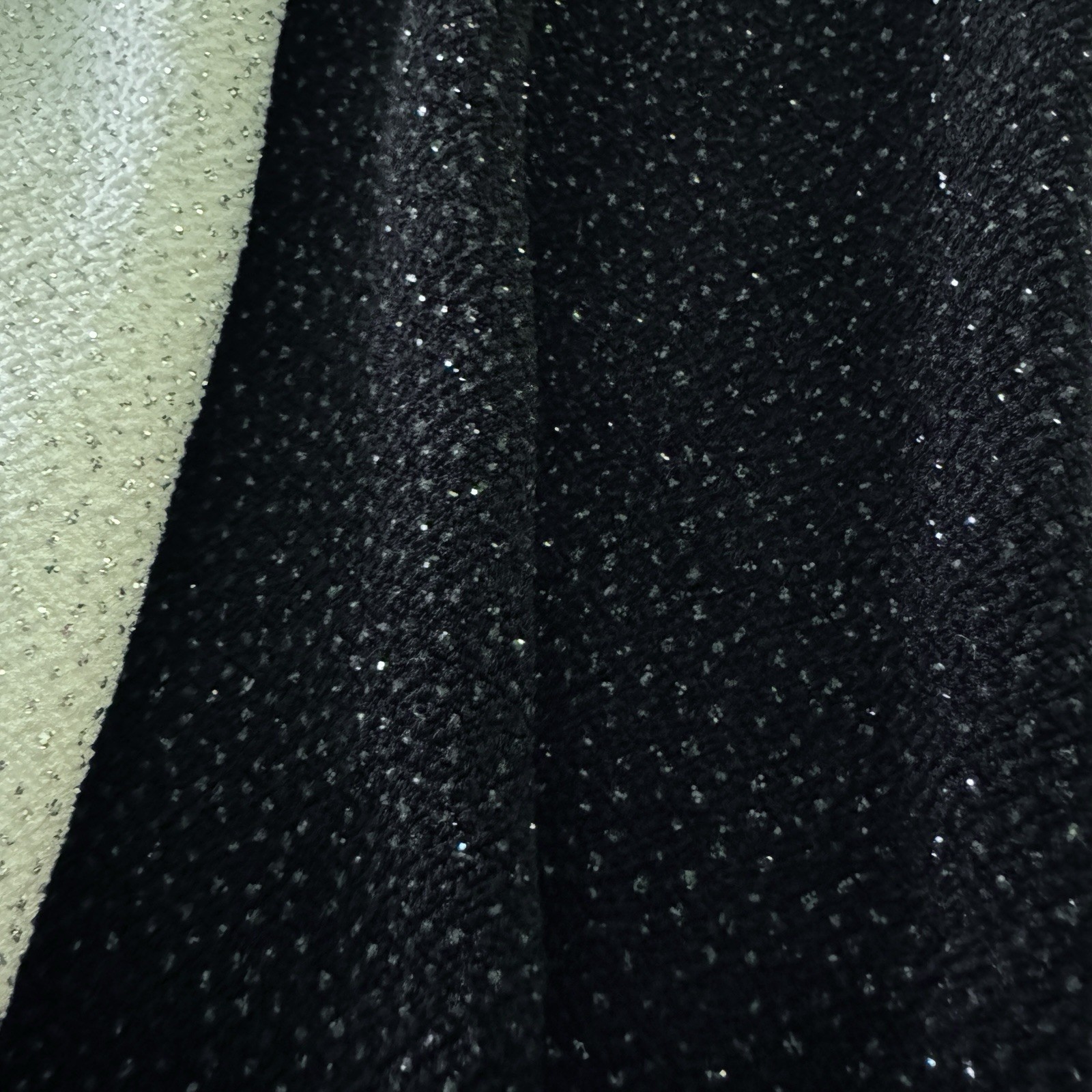 Maxi Halter Dress Women’s 10 Black White Sparkly Stretchy Cruella Vintage