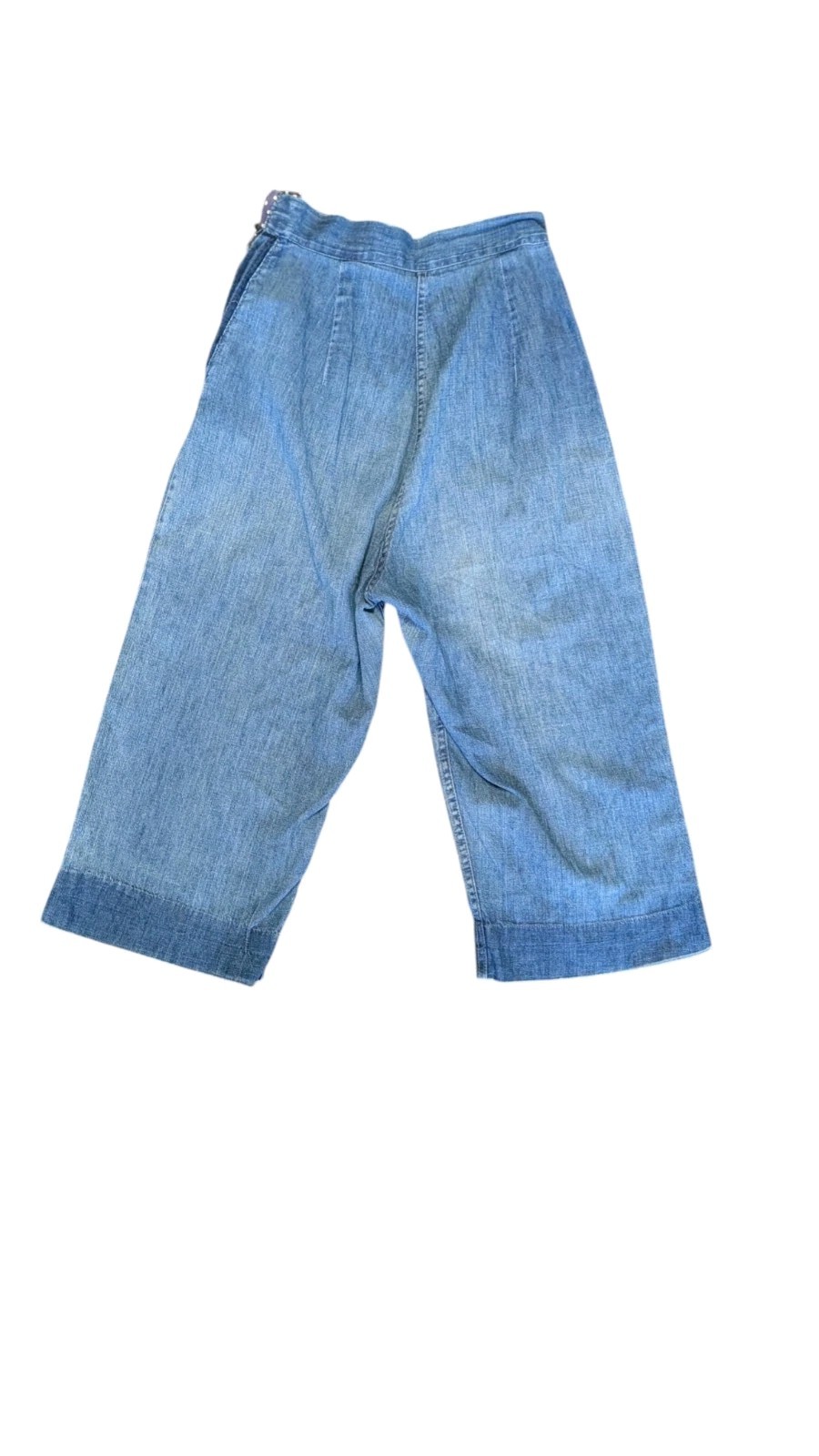 Vintage 40s 50s Western Side Zip Denim Jeans Work Wear Ranch Women’s Pants S