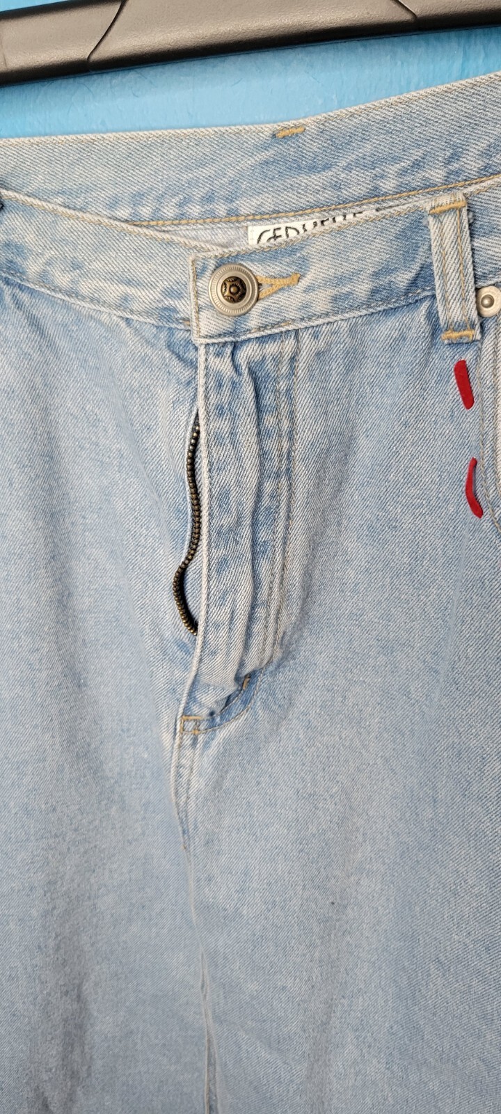 Vintage 80s 90s Cervelle Denim Western Skirt Size Large