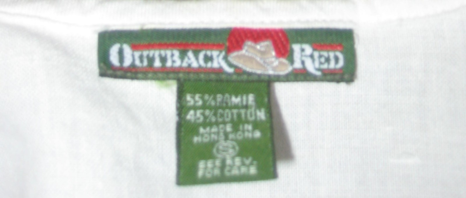 Vintage Outback Red white Ramie/cotton pintuck mesh embroidery collar blouse S