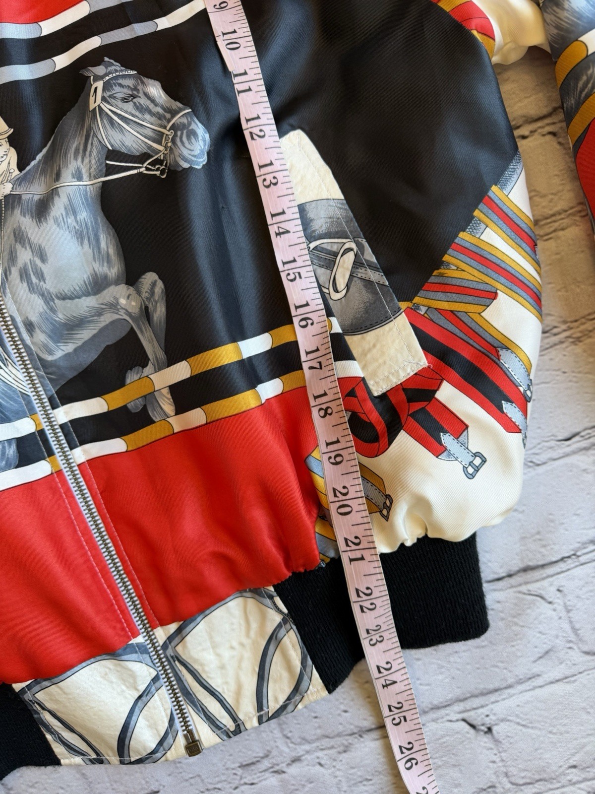 Vintage 1980s Equestrian Bomber Jacket On Course Miller’s Womens Med. EUC Horse
