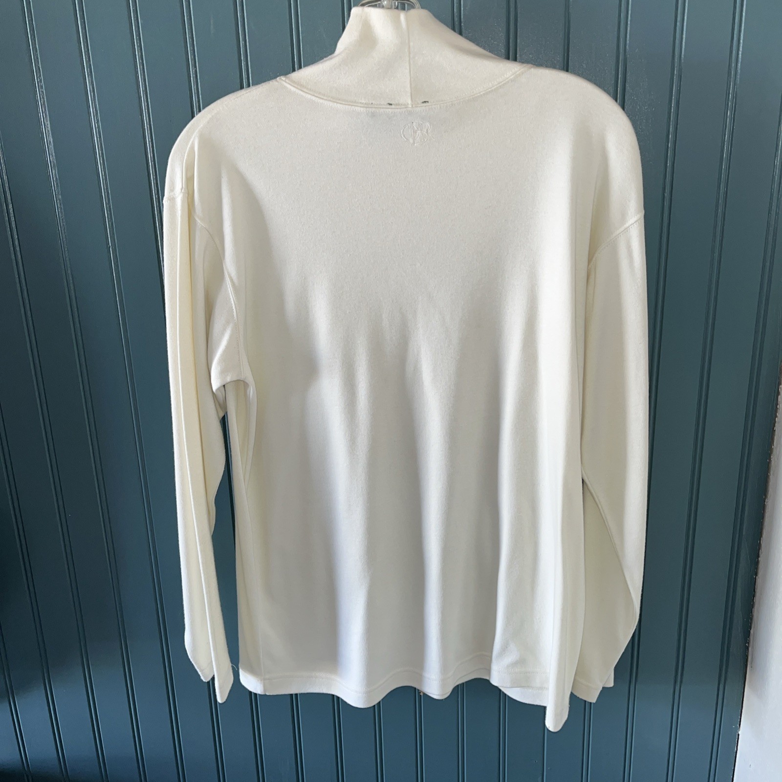 Vtg Outback Red Med Off White Turtle Neck Long Sleeve