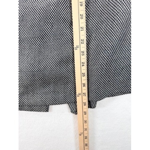 Vintage Emily 2 Piece Skirt Suit Black White Textured Set Unknown Size