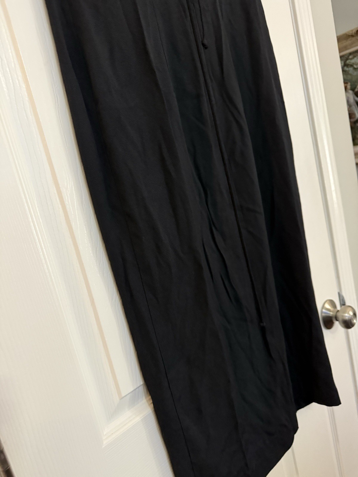 VTG 90s SL Fashions Black Maxi Dress Size 8 Petite Formal Party Made USA