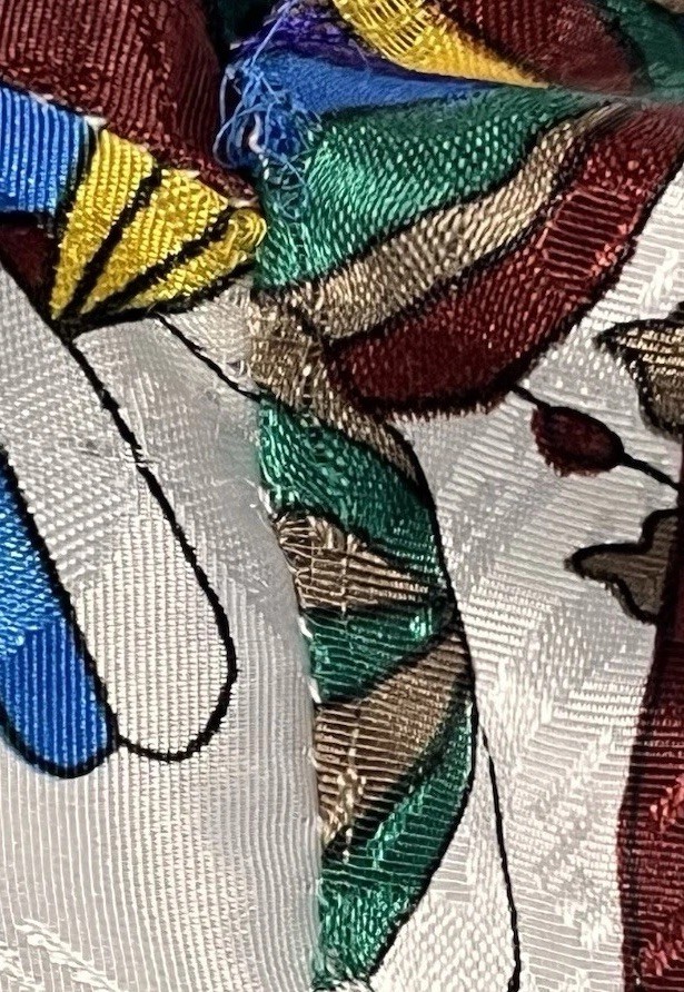 Vintage 80’s Nicole by J Farah Imports Satin Abstract Wearable Art Jacket Size 8