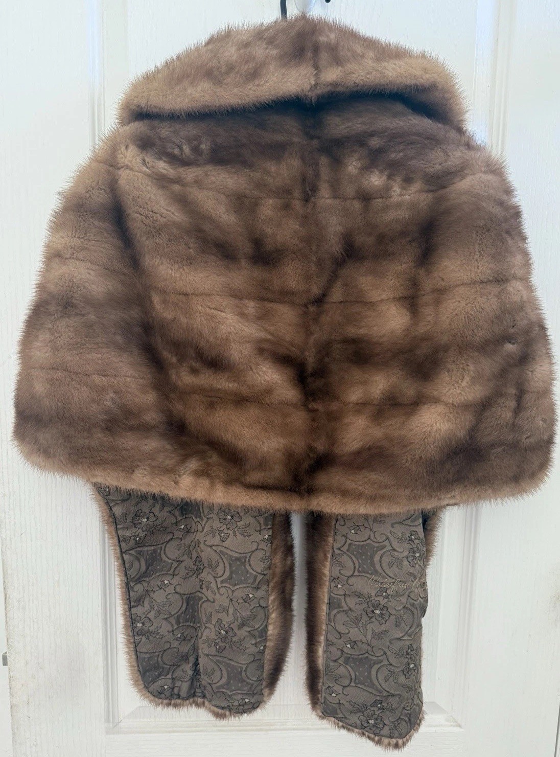 Vtg Lenne Kessen Chicago Mink Fur Stole Shawl Classic Glamour Hollywood Mob